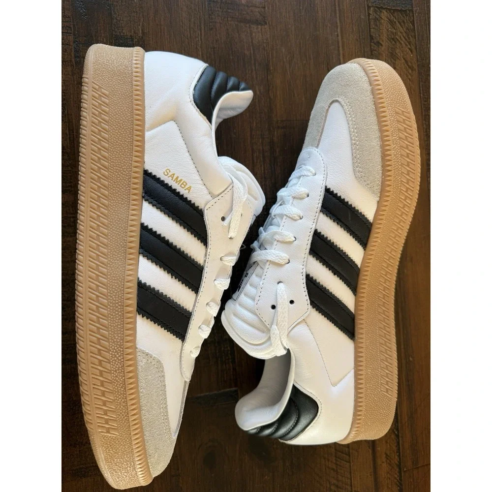 Adidas Men's Samba XLG Sneakers Cloud White Core Black Gum Size 13 NIB IE1377